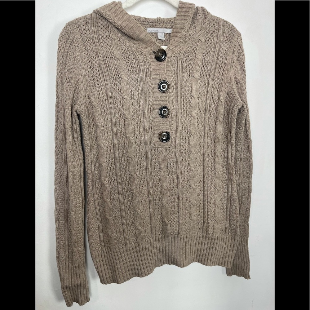 Old navy knit sweater with hoodie